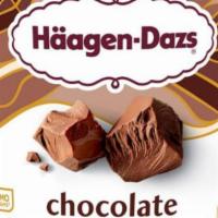 Häagen-Dazs Chocolate Ice Cream · Creamy, Häagen-Dazs chocolate flavored ice cream.