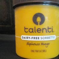 Talenti Gelato - Alphonso Mango Ice Cream · Creamy, Talenti gelato - Alphonso mango flavored ice cream.