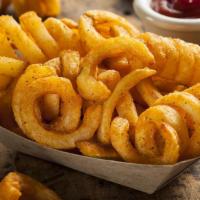 Curly French Fries · Curly cut potatoes deep-fried to perfection.
