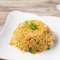 Fried Rice · Comes with a choice of pork, chicken, vegetable, beef or shrimp.