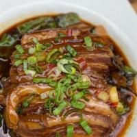 Steamed Pork Belly With Green Pepper(虎皮青椒扣肉) · Spicy. Every main dish comes with (1) white rice or (1) brown rice.