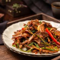 Sauteed Pork Stomach With Smoked Bamboo（烟笋肚丝） · Pork stomach with smoked bamboo, green peppers, chives. Every main dish comes with (1) white...