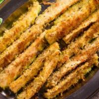 Zucchini Sticks · Exquisite zucchini battered sticks and fried.