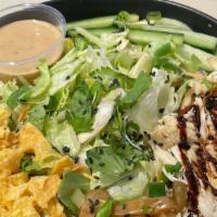Chicken Bowl · Our Bing Bowl with shredded chicken topped with our Bing Sauce. Consists of iceberg lettuce,...