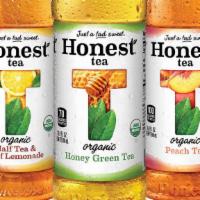 Honest Tea · Organic Green,
Organic Peach,
Organic Lemon