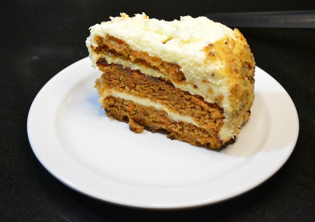 Carrot Cake · Made with carrots and cream cheese.