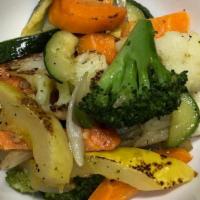 Seasonal Vegetables · sauteed with garlic confit