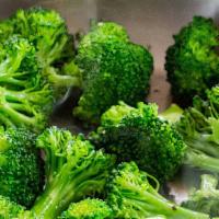 Broccoli · Sautéed broccoli with fresh garlic and extra virgin olive oil.