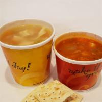 Soup · 1. pick size 2. choose your favorite soup