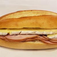 Special Sandwich #5 · Black forest ham, brie cheese, honey mustard on french baguette