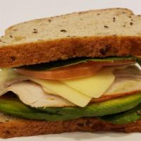 Special Sandwich #8 · The Power House: roast turkey, swiss cheese, avocado, tomato, romaine lettuce, alfalfa sprou...