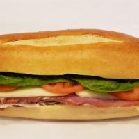 Special Sandwich #18 · Prosciutto and mozzarella, tomato, lettuce, oil and vinegar on hero