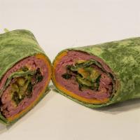 Roast Beef Wrap · Roast Beef: cheddar, mix green, Russian dressing on spinach wrap