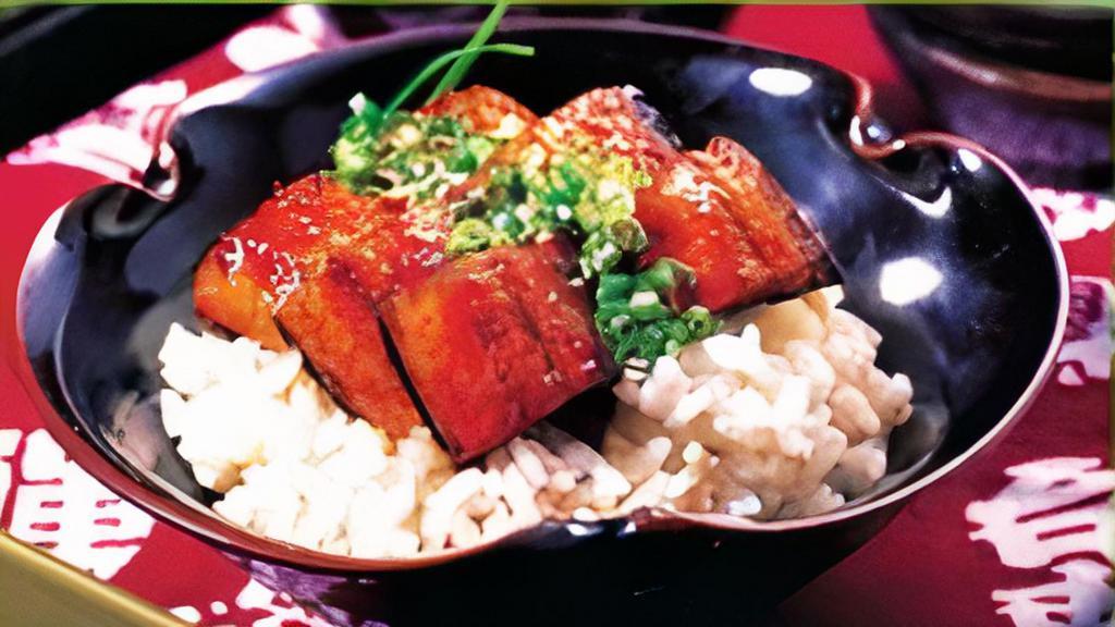 Eel Don (Unagi) 장어덮밥 · Grilled eel with sweet house sauce over rice