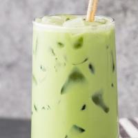 Iced Matcha Oatmilk Latte · Our favorite way to drink matcha. Uji matcha with creamy oat milk.