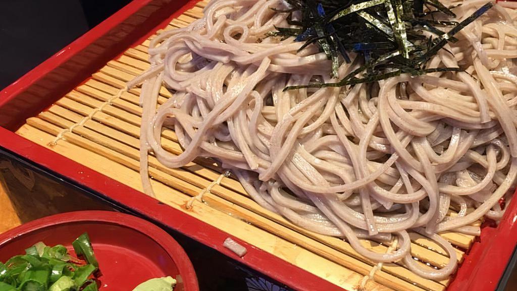 Zaru Soba · Cold buckwheat noodles with dipping sauce