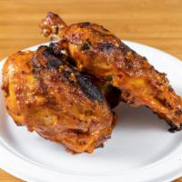 1/2 Chicken · Marinated overnight in our special blend of Peri Peri spices and flame-grilled with your cho...