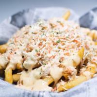 Crabmeat Fries · Salty. 730 calories. Come with home-made sauce