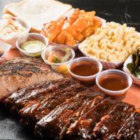 Deluxe Platter · Choose 3 meats and 3 sides