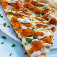 Buffalo Chicken Pizza Slice · Buffalo chicken cutlet, imported finest grande mozzarella topped with creamy ranch & Buffalo...