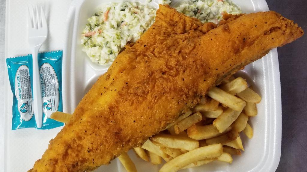 Fish Fry · w/ Fries and Cole Slaw.