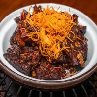 Ma-La Beef Jerky · Sichuan peppercorn and chili.