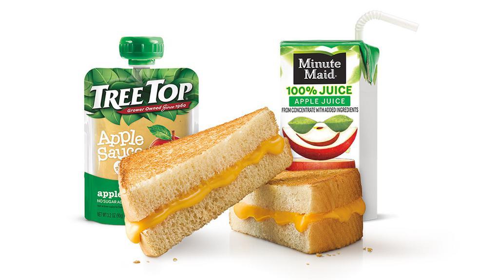 Pack Grilled Cheese Kids' Meal · Served with drink.