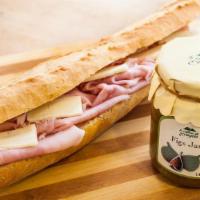 Portofino Sandwich · Prosciutto Cotto PDO, fontina cheese PDO, organic Italian fig mustard, and extra virgin oliv...