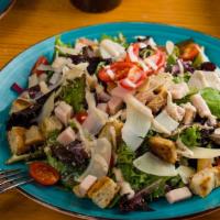 Caesar Salad · Organic Mix Greens, italian shaved parmigiano cheese, homemade crispy croutons, Caesar dress...