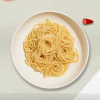 Build Me Up Spaghetti  · Fresh spaghetti pasta cooked with your choice of sauce, veggies, and meats and topped with b...
