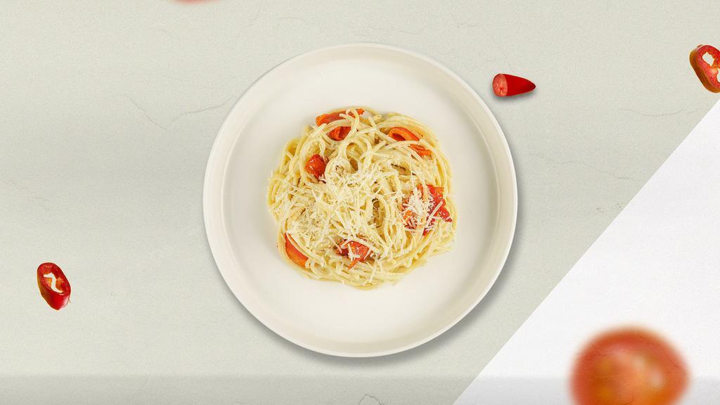 Tia'S Carbonara Pasta · Classic Italian pasta dish made with eggs, Parmigiano-Reggiano cheese, Bacon, and black pepper.