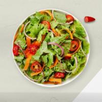 Homey'S Salad · (Vegetarian) Romaine lettuce, cherry tomatoes, carrots, and onions dressed tossed with lemon...