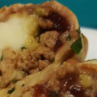 Thanksgiving  · Ground Turkey, Stuffing, Mashed Potatoes, Cranberry.