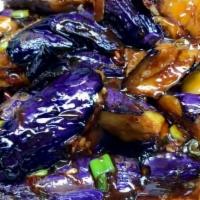 Baby Eggplant With Spicy Garlic Sauce · Spicy.