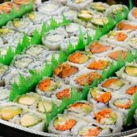 Rolls Vegetable Platter (10) · 10 assorted vegetable rolls.