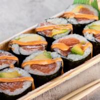 Salmon Avocado Roll · Salmon, avocado.