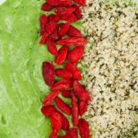 Green Matcha Bowl · Vegan and gluten-free. Banana, kale, spinach, matcha powder, mango, avocado, and almond milk...