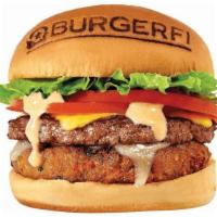 Conflicted Burger · All-Natural Angus Beef Free of Hormones, Steroids, and Antibiotics, VegeFi Burger, American ...
