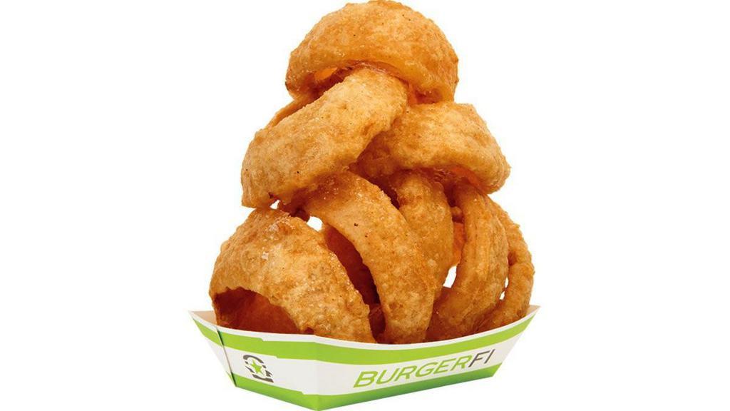 Onion Rings (Large) · Double Beer-Battered, Fresh-Made Daily. (Cals 610-960)