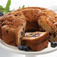 Blueberry Coffee Cake · Light up your next get together with a delicious 9-inch blueberry coffee cake from HoneyBake...