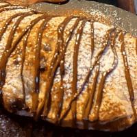 Sweet Calzone Nutella · Calzone with sweet ricotta cheese and nutella.
