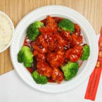 General Tso'S Chicken · Hot and spicy. Chunks of chicken sautéed with fresh garlic and special sauce.