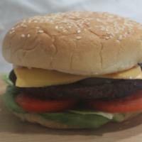 Cheese Burger · W/ Onions,Lettuce,Tomatoes and Pickles