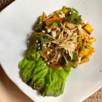 Spicy Kale & Broccoli Kimchi Salad · Spicy. With red beets and avocado.