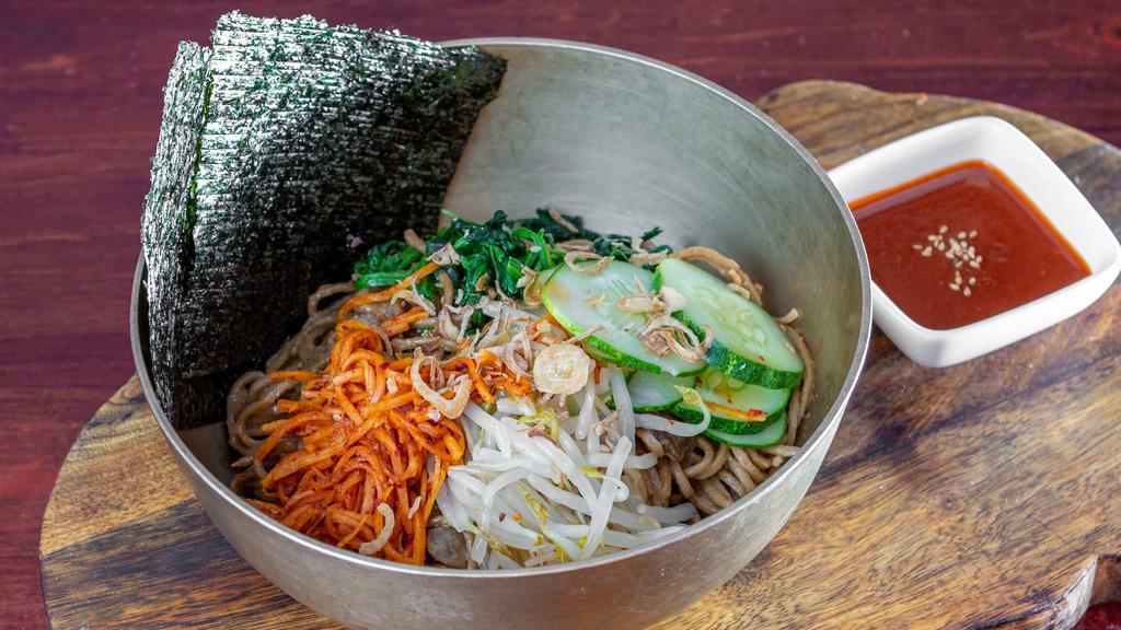 Organic Gluten Free Zen Noodles · Organic gluten free buckwheat and sweet potato noodles with variety of vegetables and mushrooms in gluten free brown sauce.