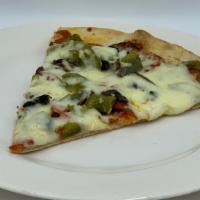 Mario’S Special Pizza · Sausage, Pepperoni, Meatballs, Green Peppers, Sauteed Onions,  Fresh Mushrooms, Tomato Sauce...
