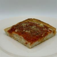 Marinara Pizza · Fresh Marinara sauce, Fresh Garlic, & Oregano. No Cheese!