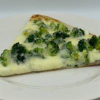 White Broccoli Pizza · Fresh Broccoli, Ricotta, Mozzarella & Romano.  No Sauce!