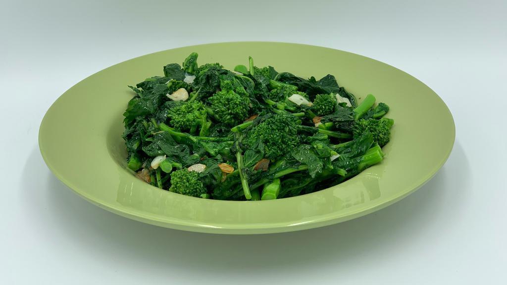 Sautéed Broccoli Rabe · Fresh Broccoli Rabe sauteed w/ garlic & oil.