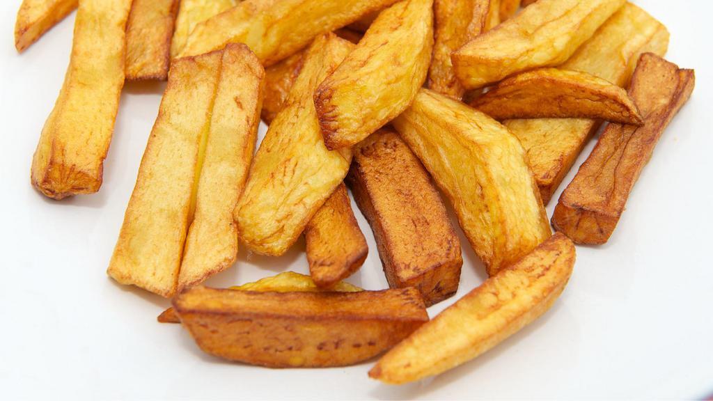 Home Fries · Thick-cut potatoes deep-fried.